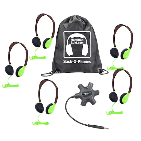 Hamiltonbuhl Headphones, StarfishJackbox, CarryBag, 7PK GJB5HA2GRN